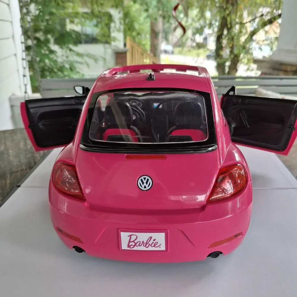 Barbie Volkswagen The Beetle Pink VW Car BJP37 2013 Mattel Style 4 - Picture 7 of 13